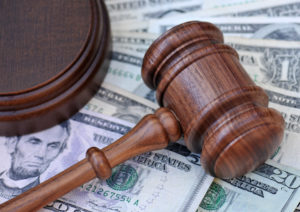 The cost of justice - gavel and money